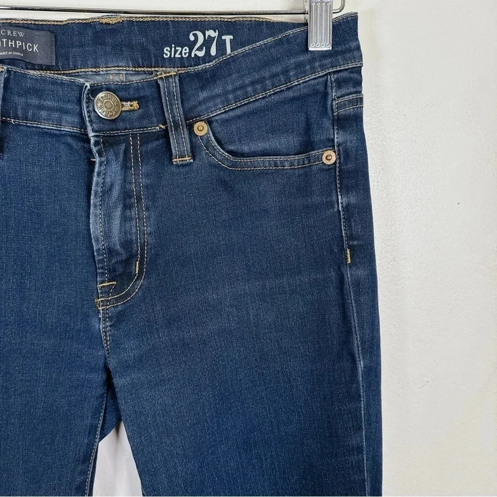 J.Crew Dark Wash Toothpick Skinny Jeans